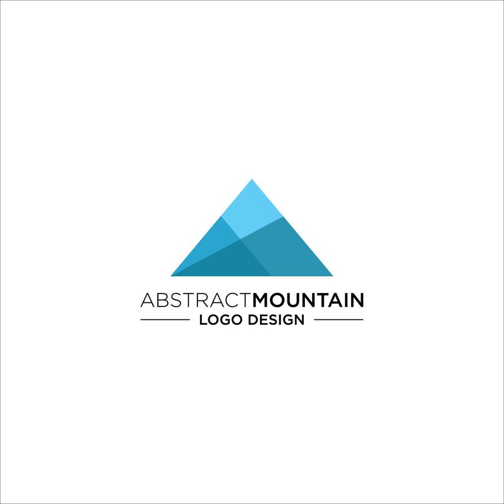 vettore astratto di progettazione di logo di montagna