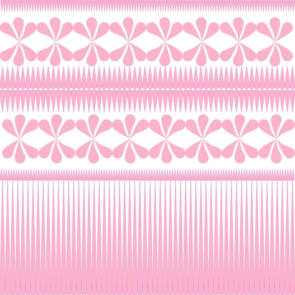 sfondo del modello da forme geometriche, strisce bianche e rosa. per distruggere confezioni regalo, copertine di libri, vestiti, tovaglie. vettore