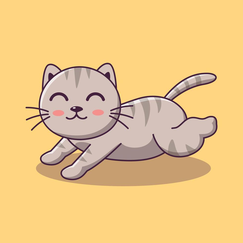 simpatico gatto clipart, simpatico gatto cartone animato in esecuzione, animali domestici, gattino gatto, clipart gattino, clipart animali domestici vettore