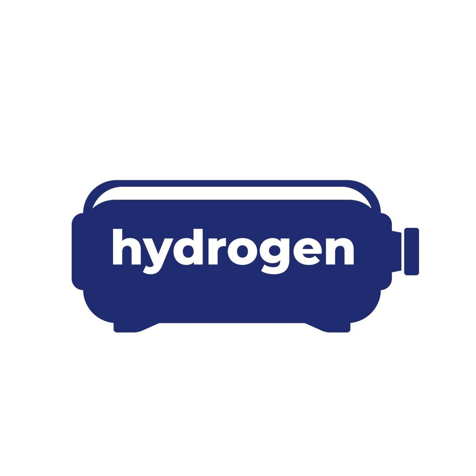 stoccaggio di idrogeno, icona del serbatoio del gas vettore