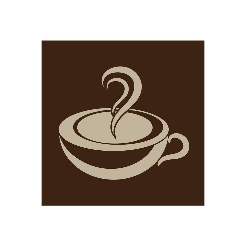 modello di logo della tazza di caffè vettore