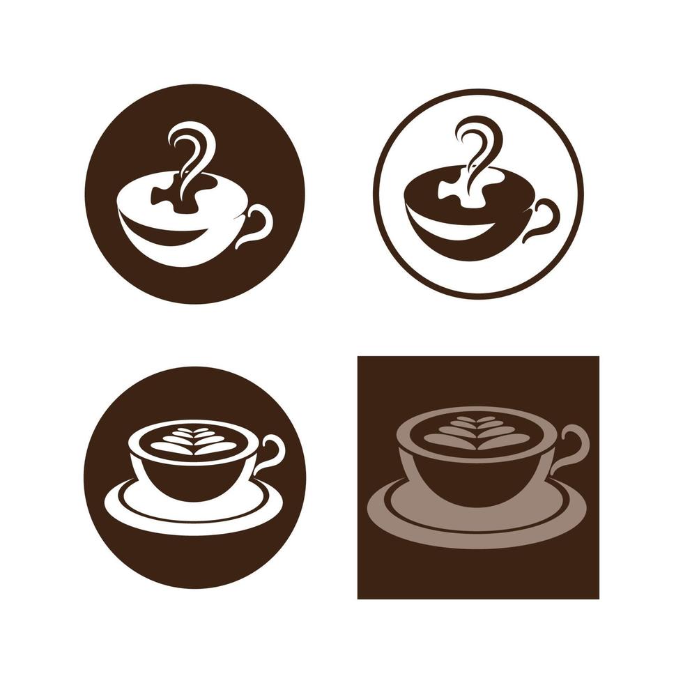 modello di logo della tazza di caffè vettore