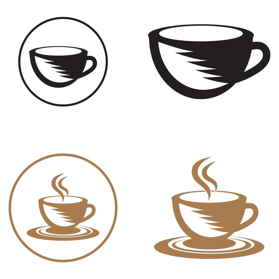 modello di logo della tazza di caffè vettore