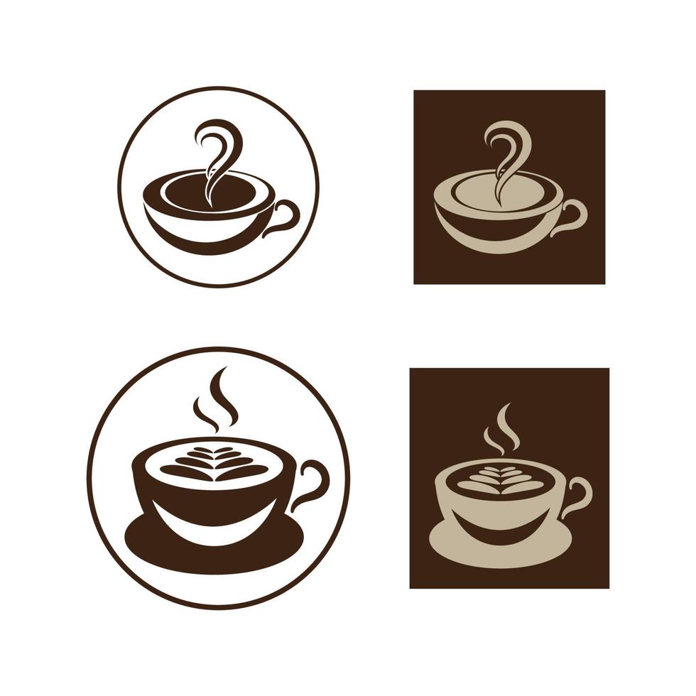 modello di logo della tazza di caffè vettore