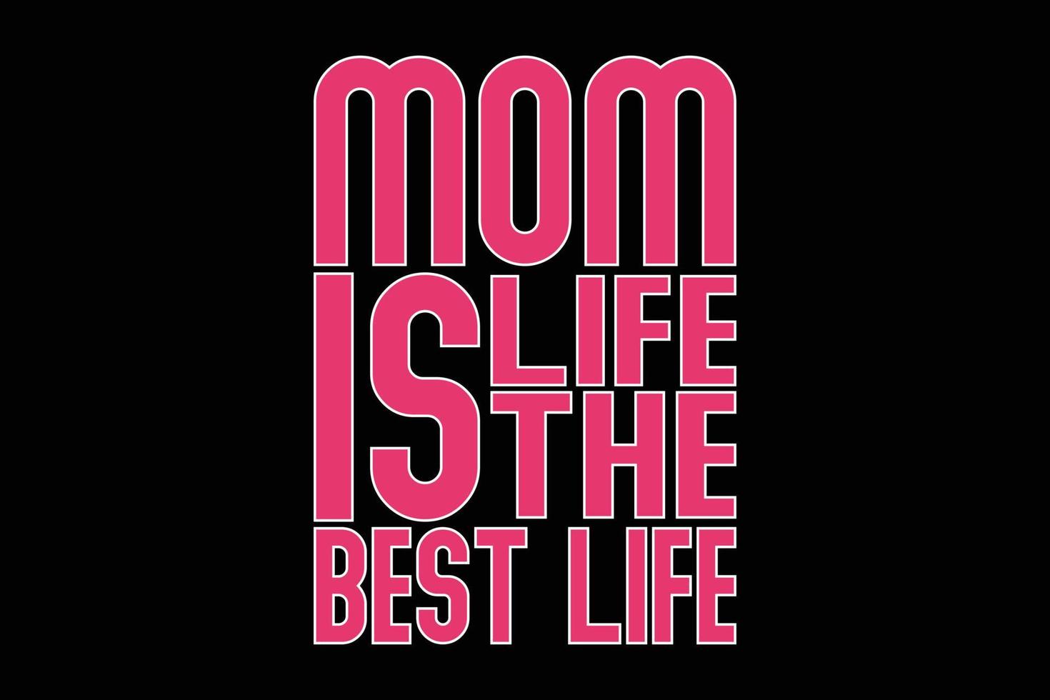 mom life è la migliore maglietta tipografica di vita vettore