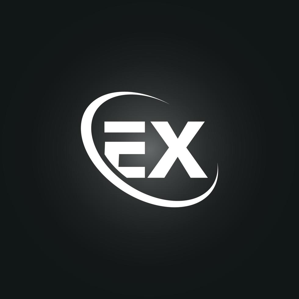 ex lettera logo modello vettoriale gratuito