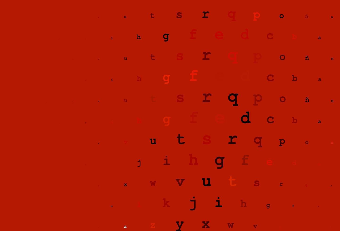 copertina vettoriale rosso scuro con simboli inglesi.