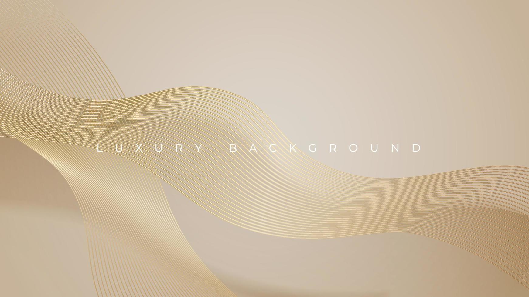 sfondo di lusso con linee dorate. concetto di sfondo premium. illustrazione design moderno del modello. illustrazione vettoriale