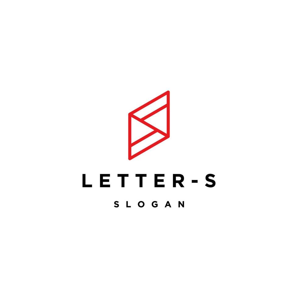 modello di progettazione dell'icona del logo della lettera s vettore