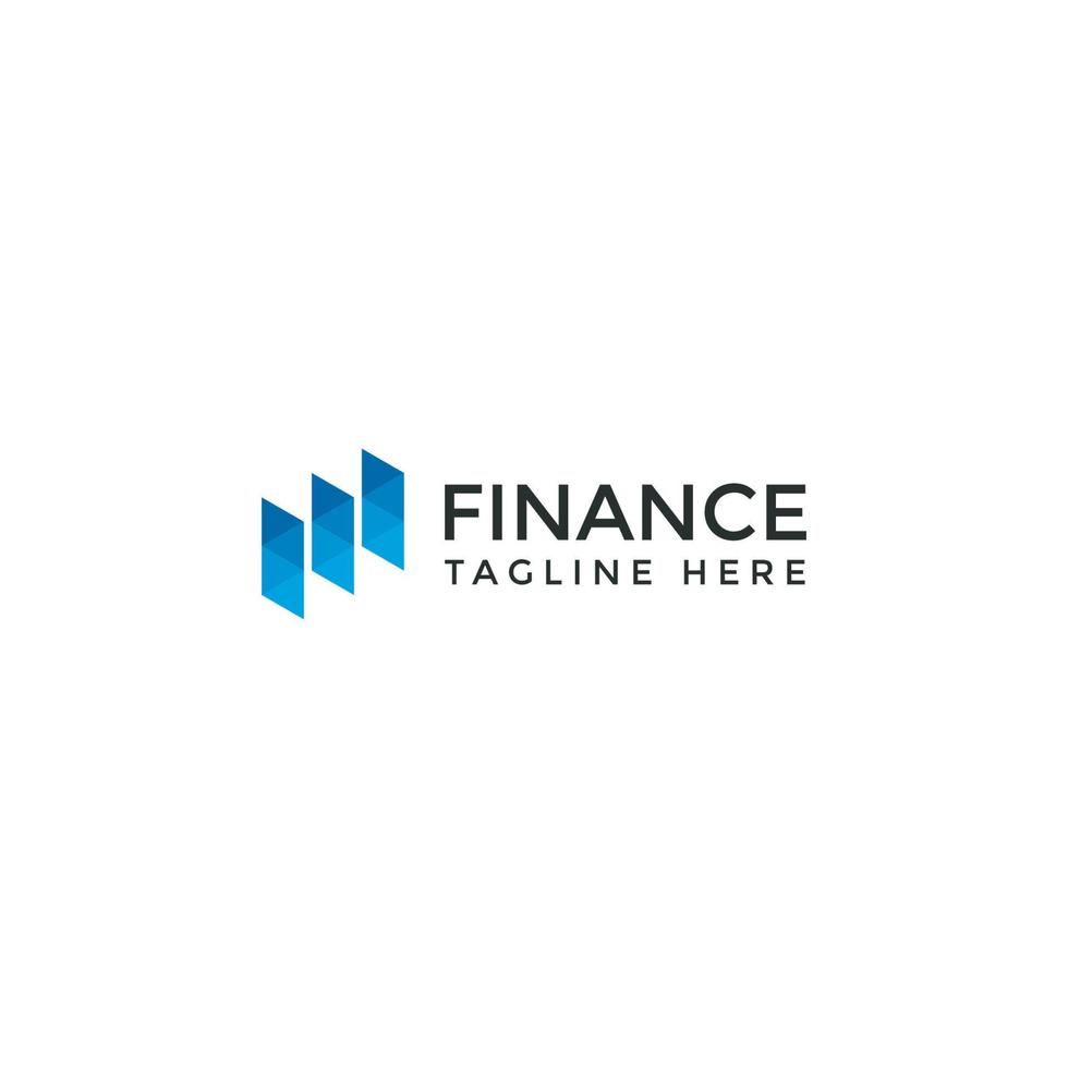 modello di progettazione logo blu poligonale finanza. su, mercato, grafica, barra, vettore icona