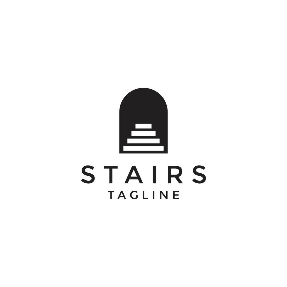 vettore piatto del modello di progettazione di logo delle scale