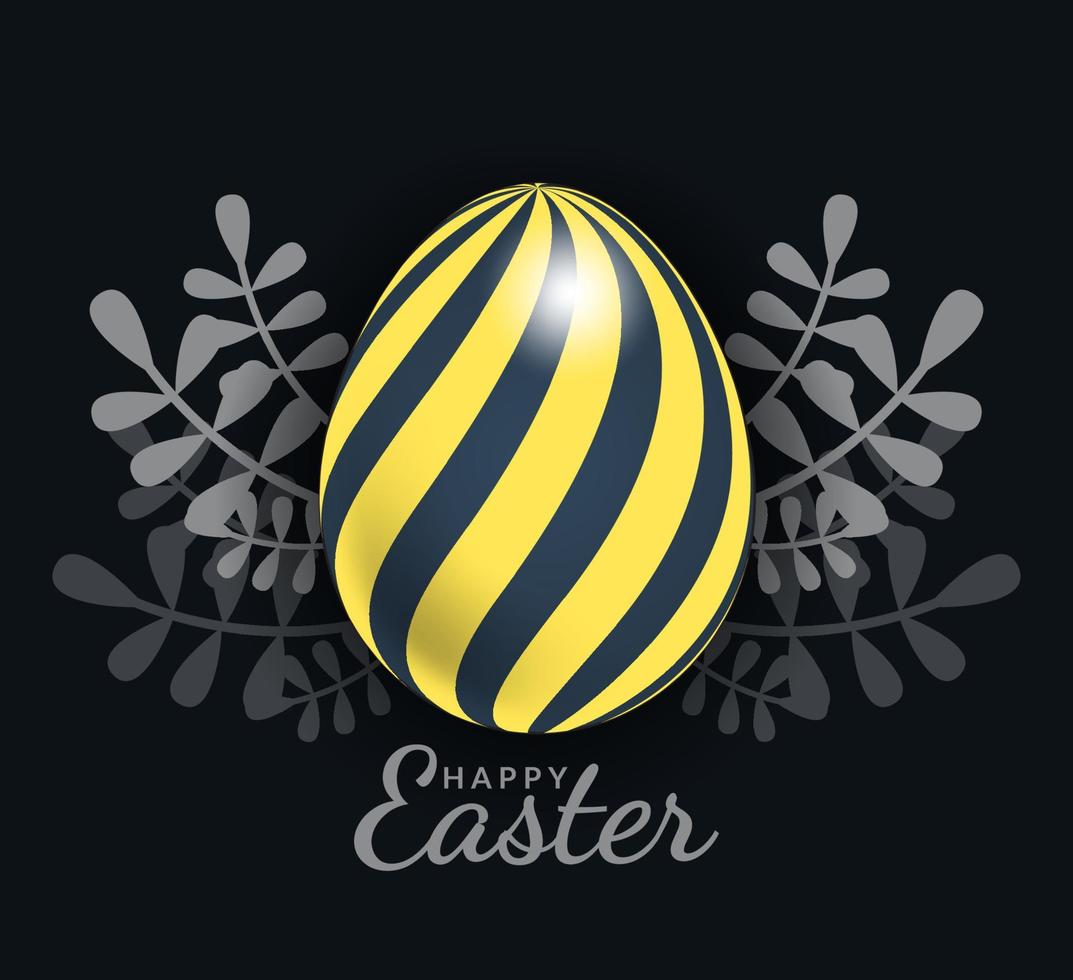 uovo di Pasqua con bellissimo motivo esotico, vettore, illustrazione. vettore