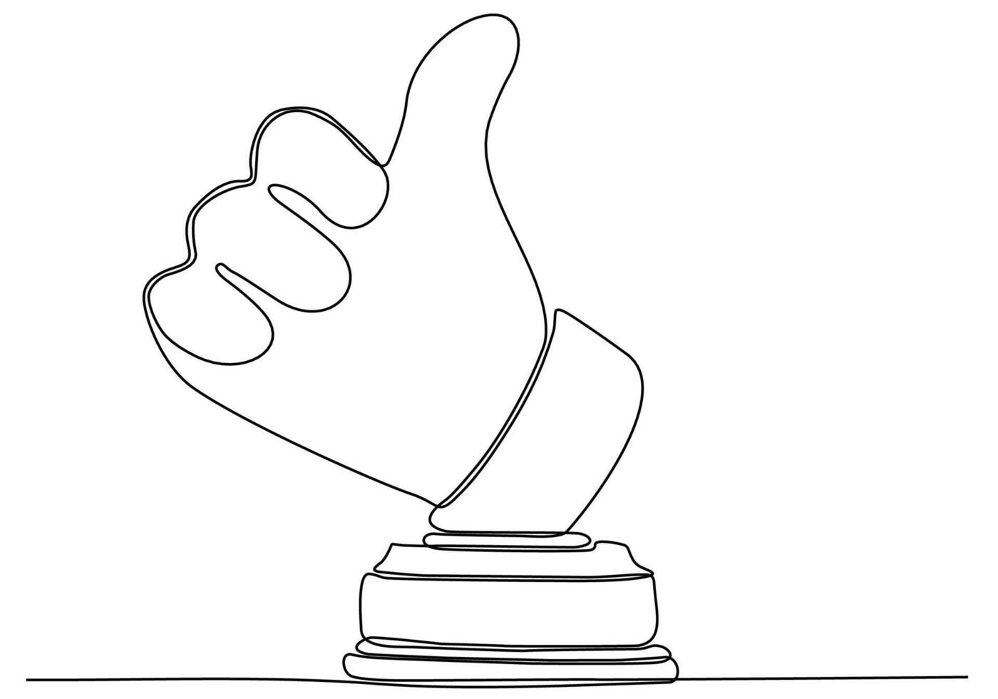 distintivo del premio per la garanzia della qualità del disegno a linea continua, scelta premium, illustrazione vettoriale del concetto di garanzia del buon prodotto