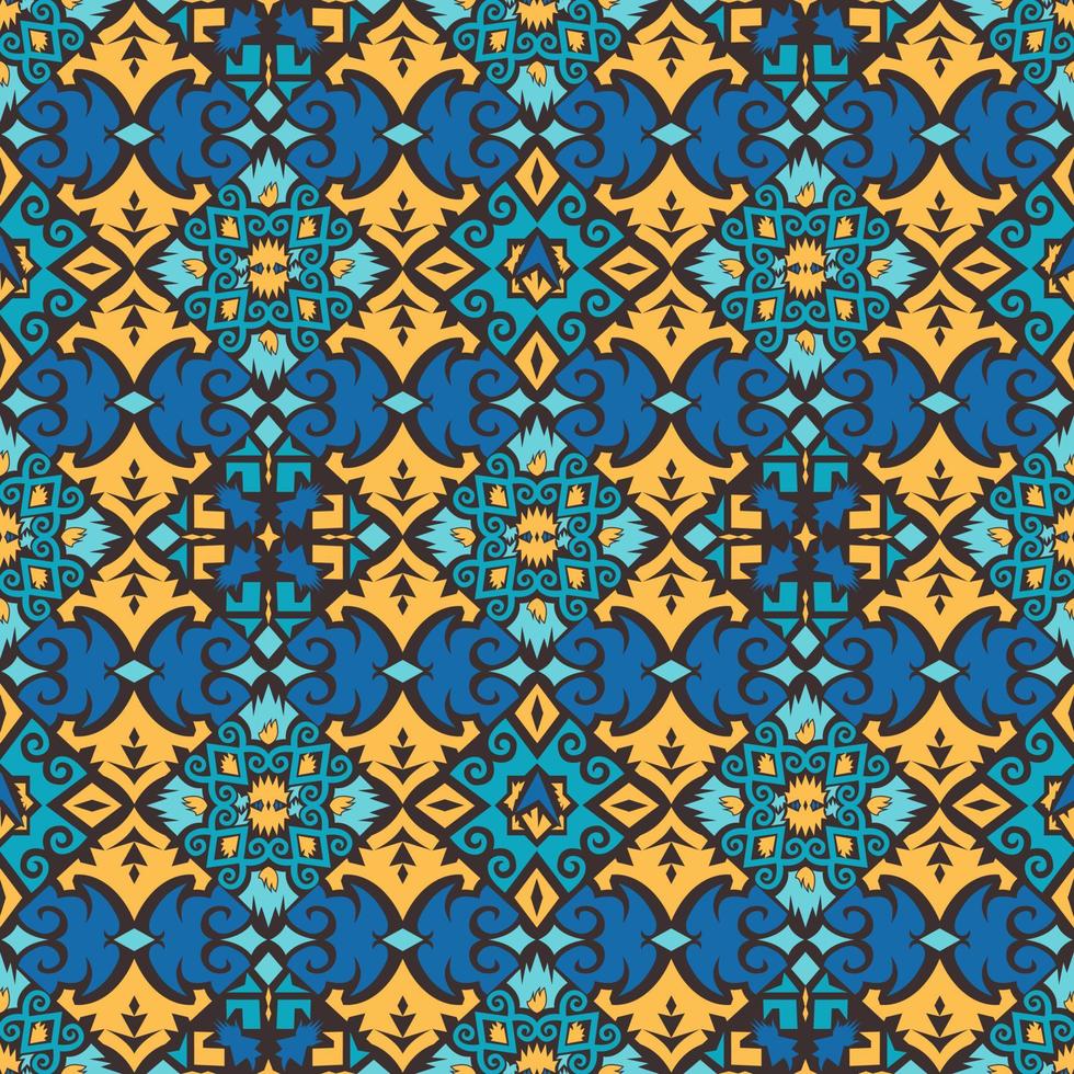 patern senza cuciture di dayak etnico pattern.traditional tessuto indonesiano motivo.borneo pattern. ispirazione per il design vettoriale. tessuto creativo per moda o stoffa vettore