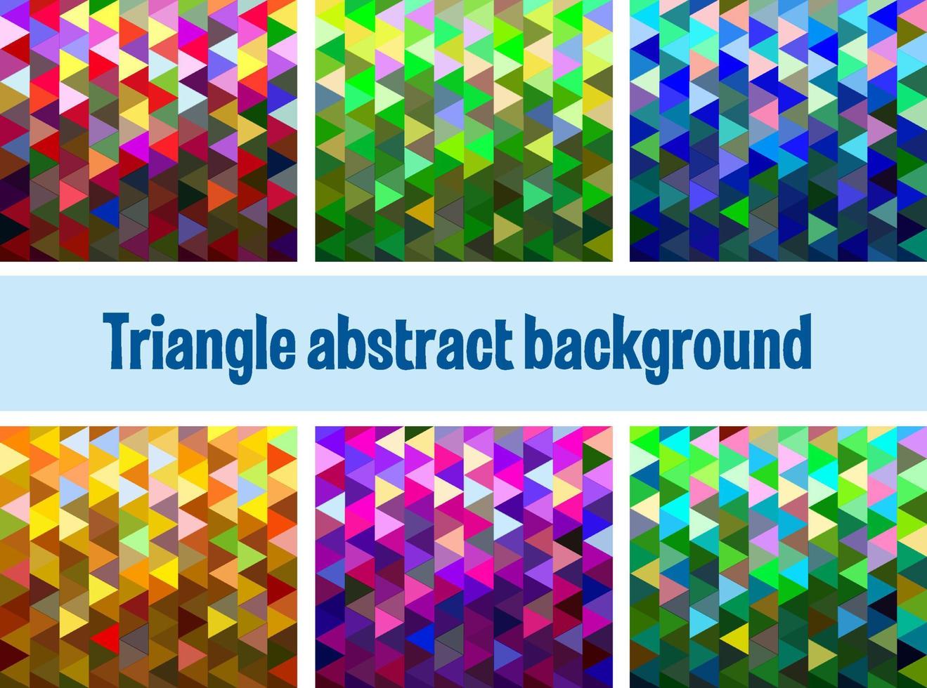 sfondo a mosaico a maglia triangolare multicolore, modelli di design creativo vettore