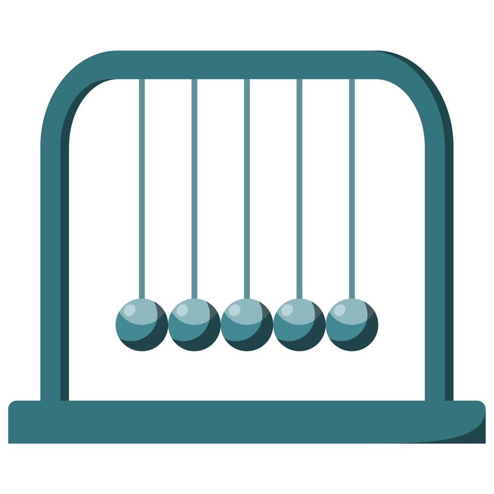 attrezzature per laboratori scientifici, culla di Newton. vettore