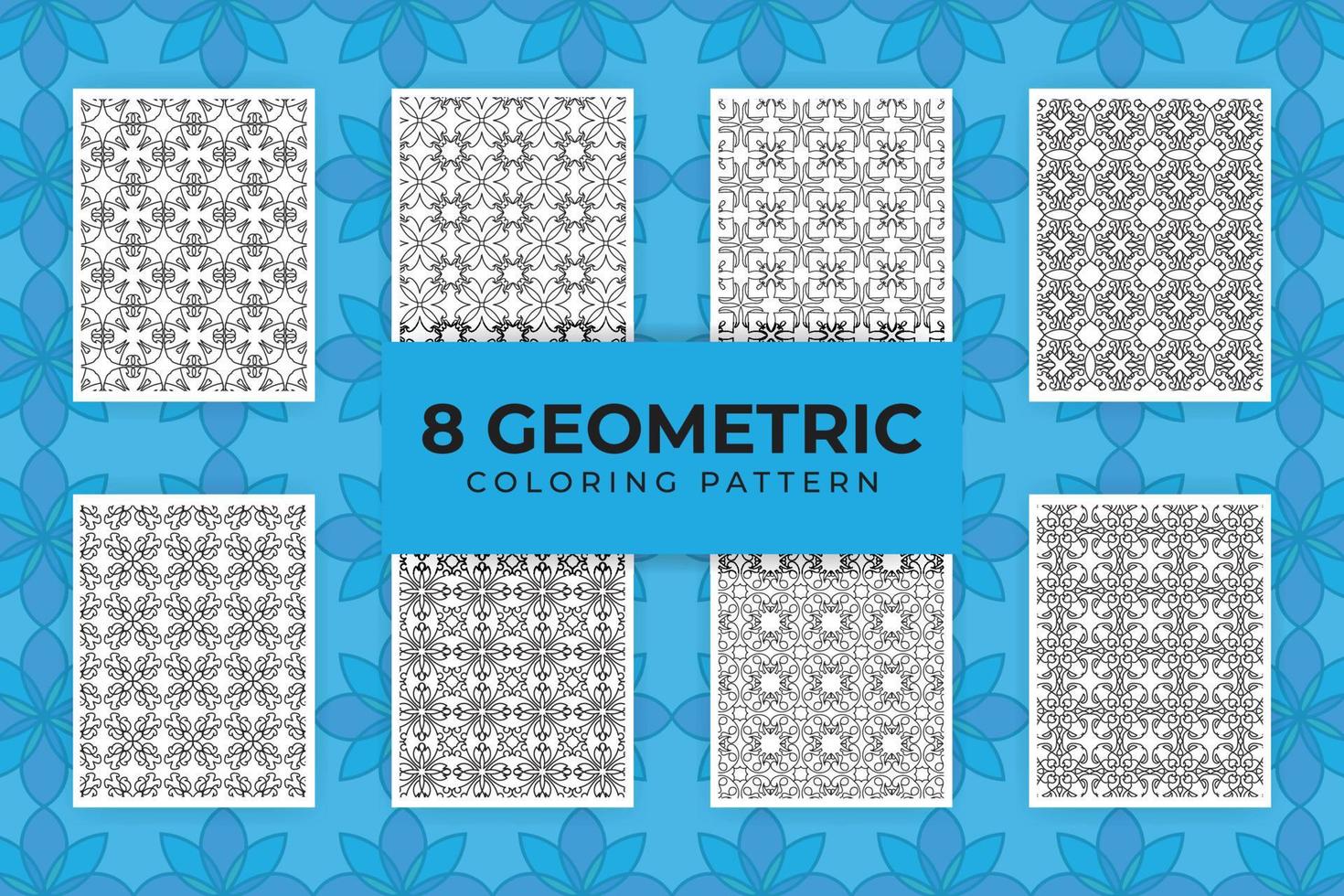 pagina di motivi geometrici tessili vettore