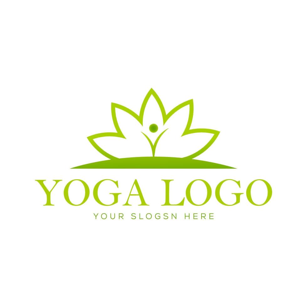 file vettoriali gratuiti per il design del logo yoga