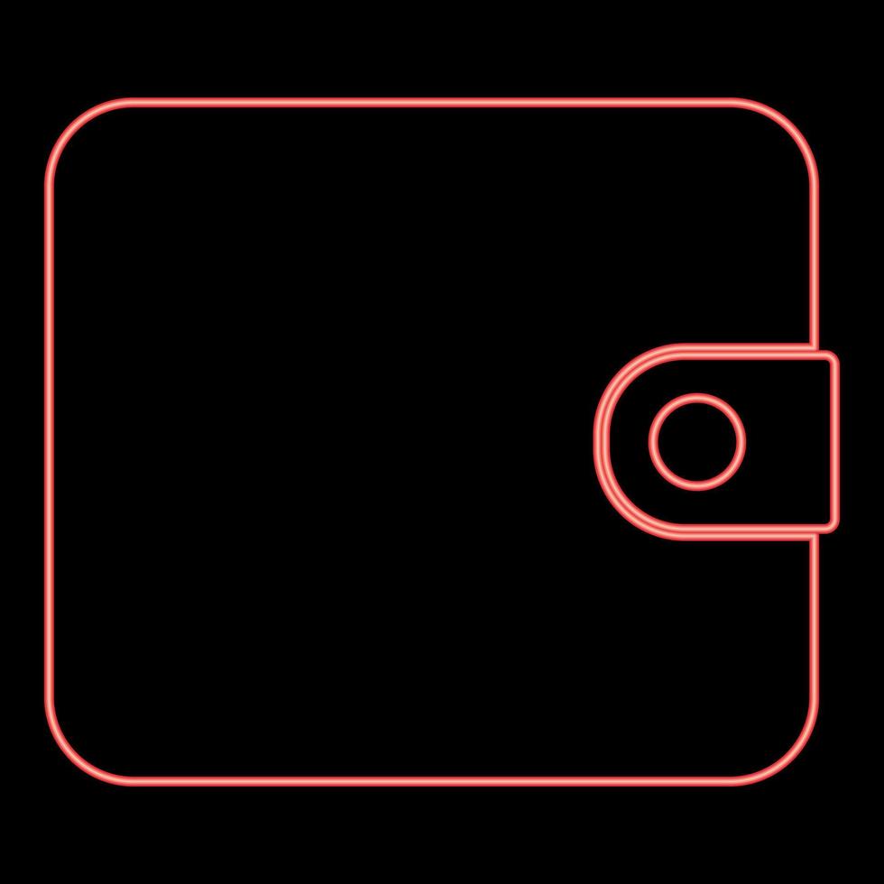 neon cambia borsa colore rosso illustrazione vettoriale immagine in stile piatto