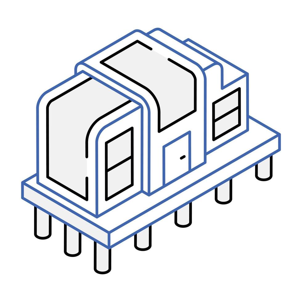 un'icona del design isometrico della costruzione della città vettore