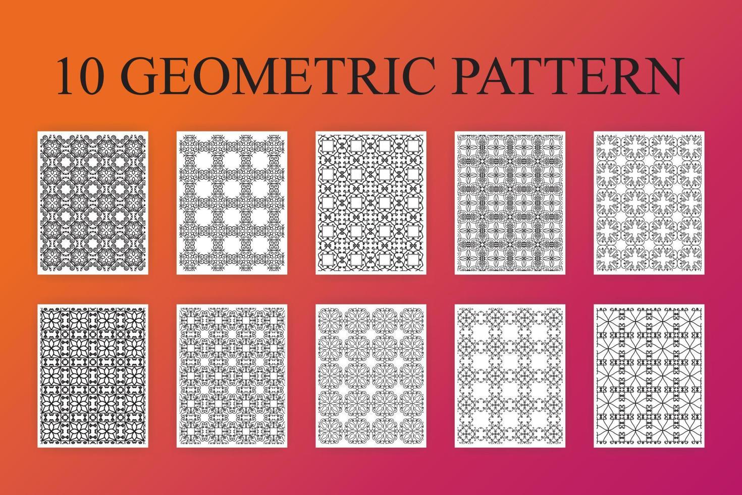 pacchetto di motivi geometrici vettore