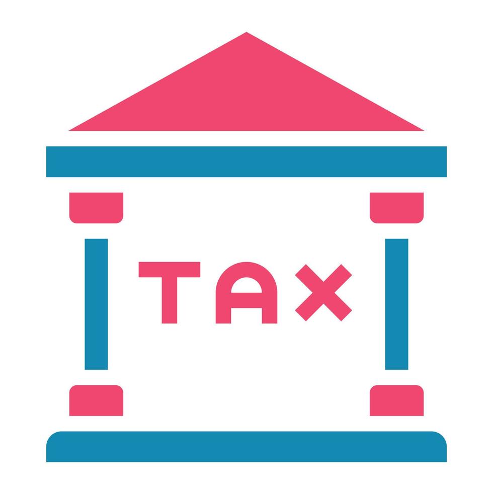 illustrazione vettoriale dell'icona della tassa bancaria.