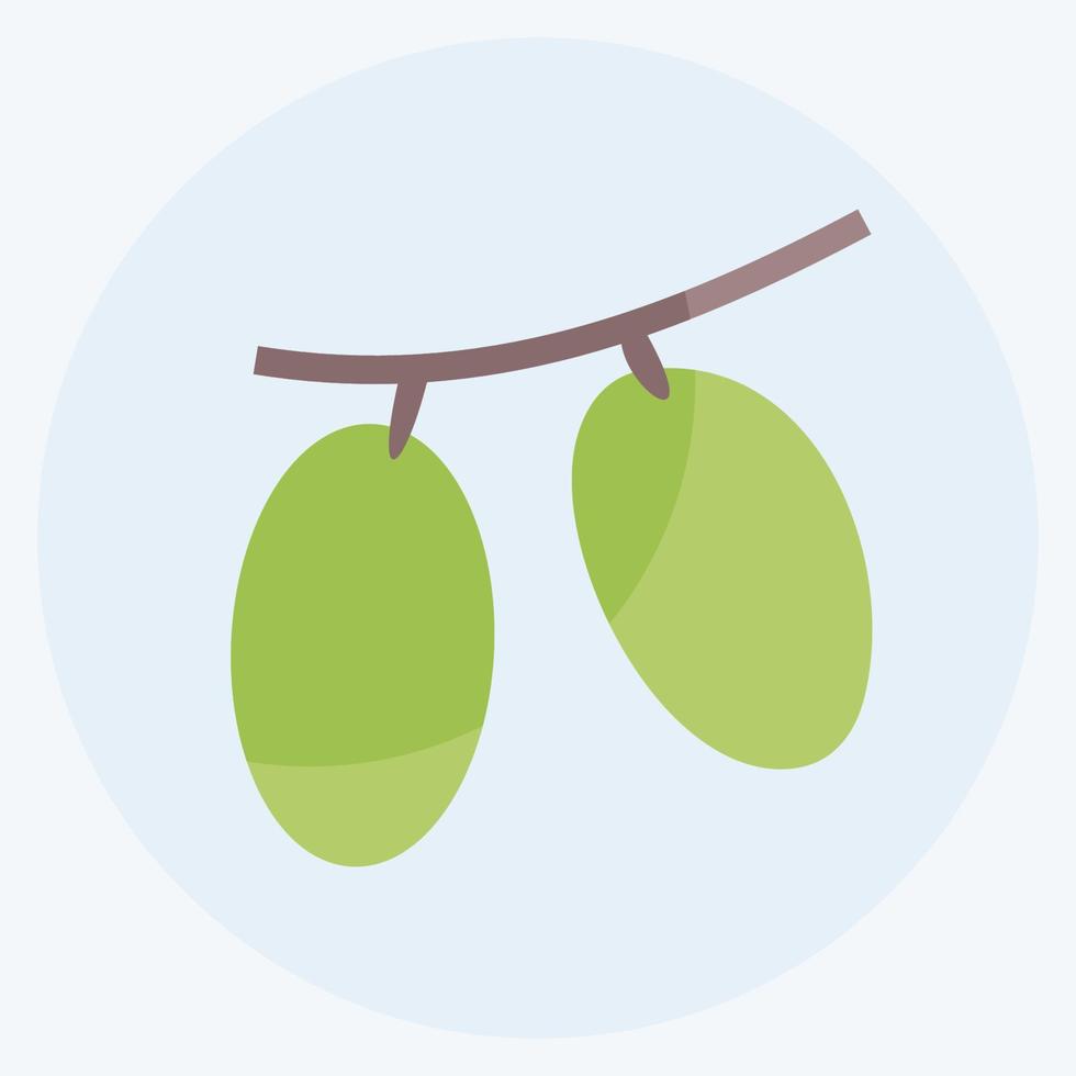 olive icona. adatto per frutta e verdura simbolo. stile piatto. design semplice modificabile. vettore del modello di progettazione. semplice illustrazione del simbolo
