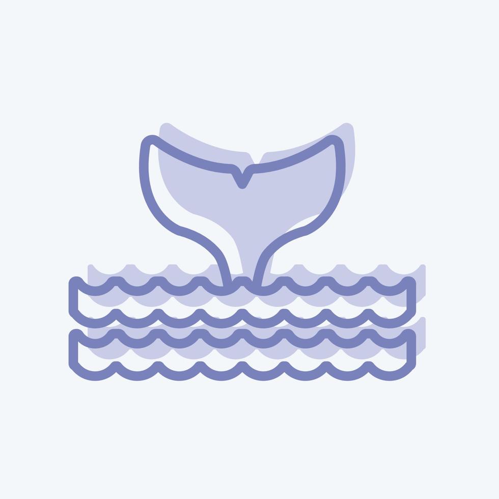 oceani icona. adatto per il simbolo della comunità. stile bicolore. design semplice modificabile. vettore del modello di progettazione. semplice illustrazione del simbolo