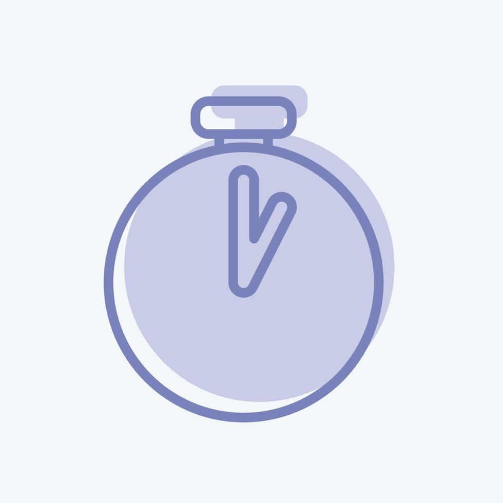 icona timer. adatto per il simbolo di fotoritocco. stile bicolore. design semplice modificabile. vettore del modello di progettazione. semplice illustrazione del simbolo