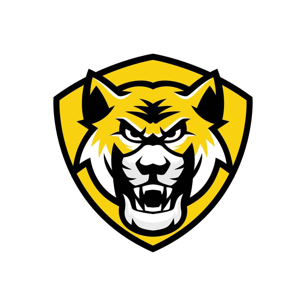 modelli di logo eSport di tigre vettore