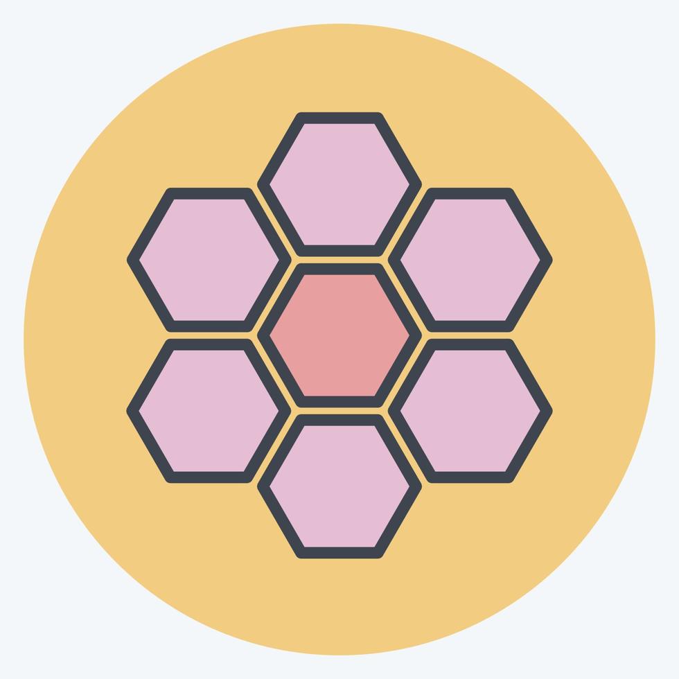 icona struttura organizzativa. adatto per il simbolo della comunità. stile compagno di colore. design semplice modificabile. vettore del modello di progettazione. semplice illustrazione del simbolo