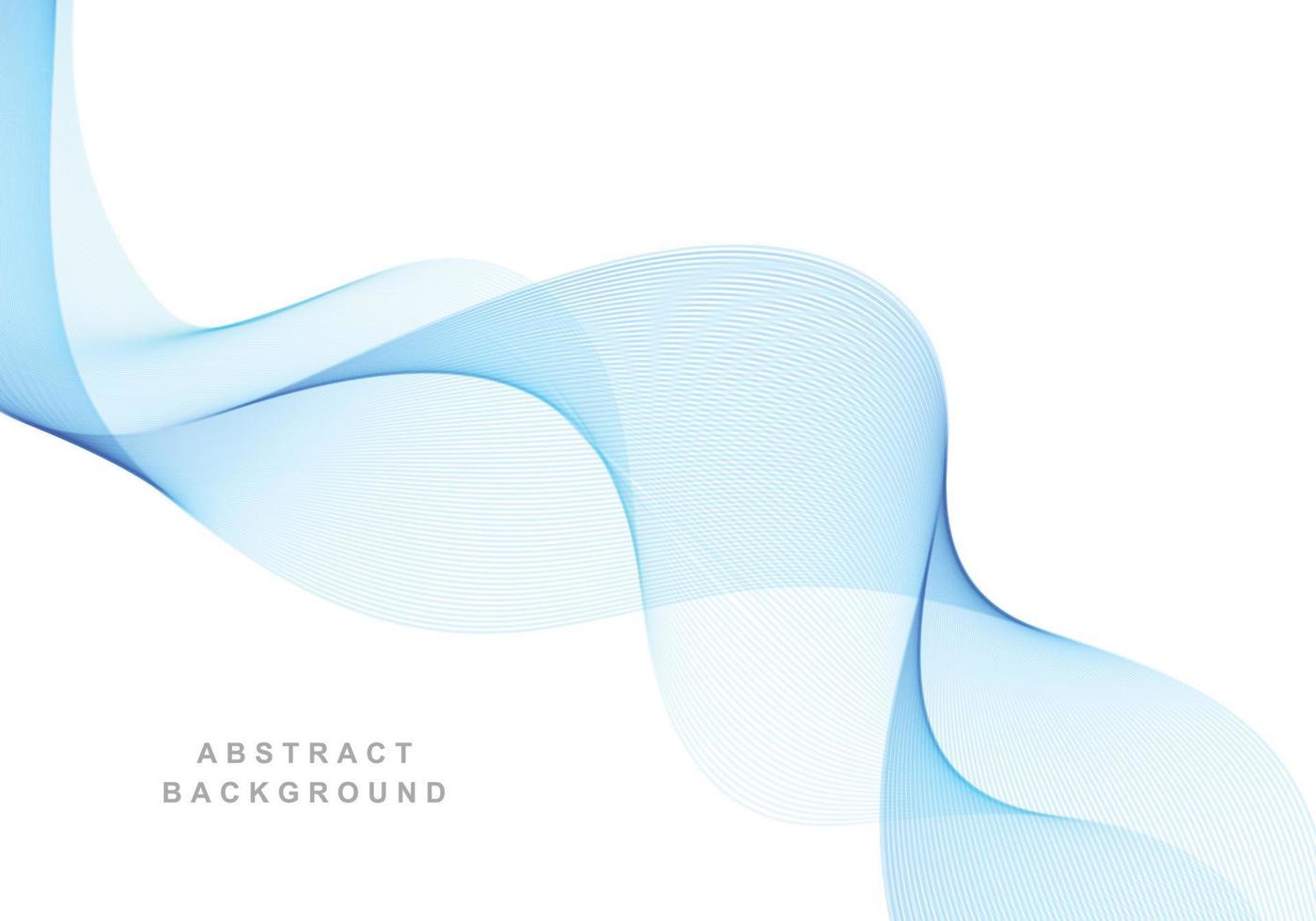 illustrazione blu elegante di progettazione dell'onda che scorre di affari vettore