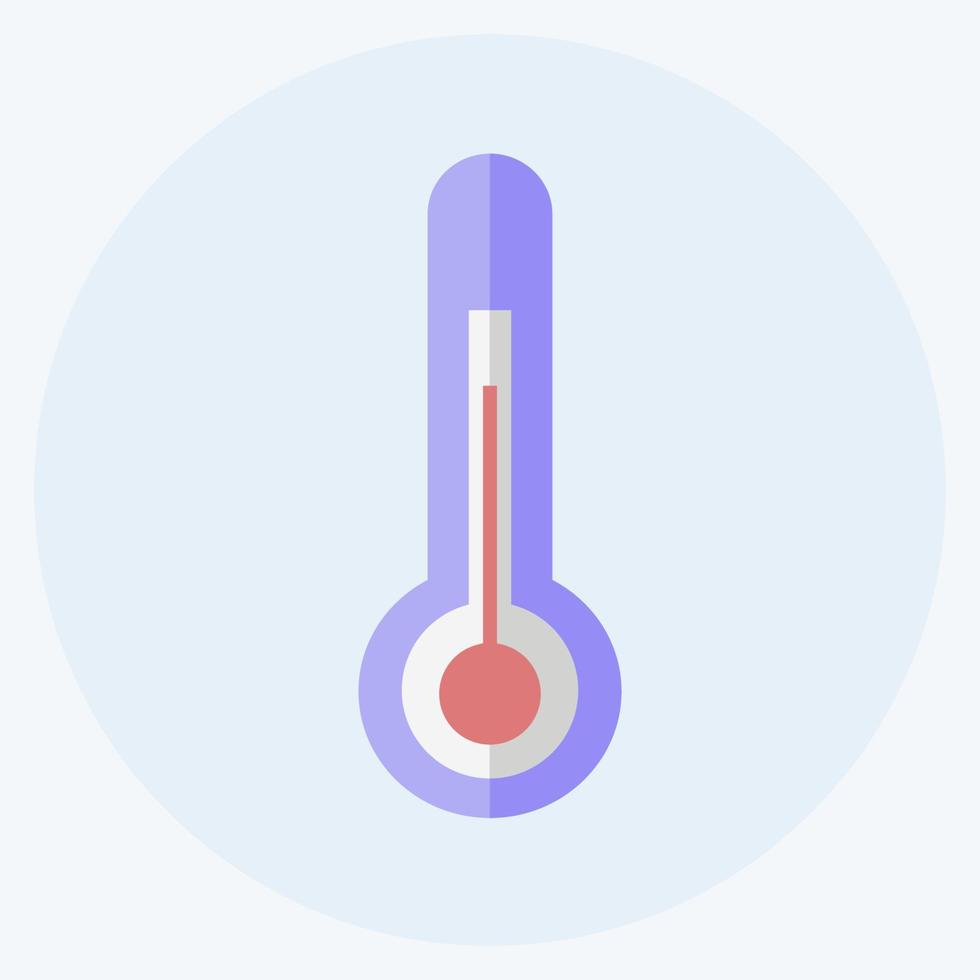 controllo della temperatura dell'icona. adatto per il simbolo della primavera. stile piatto. design semplice modificabile. vettore del modello di progettazione. semplice illustrazione del simbolo