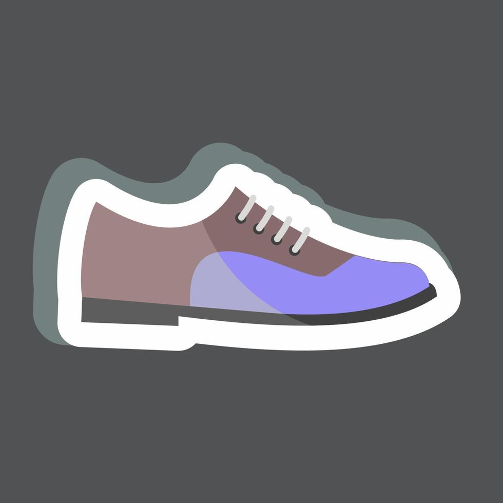 adesivo scarpe formali. adatto per accessori da uomo simbolo. design semplice modificabile. vettore del modello di progettazione. semplice illustrazione del simbolo