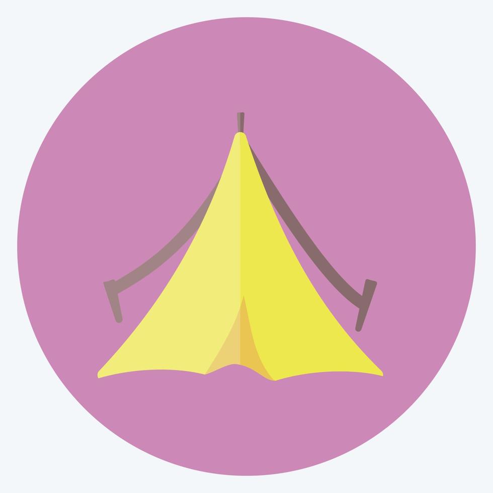 icona tenda. adatto per il simbolo del selvaggio west. stile piatto. design semplice modificabile. vettore del modello di progettazione. semplice illustrazione del simbolo
