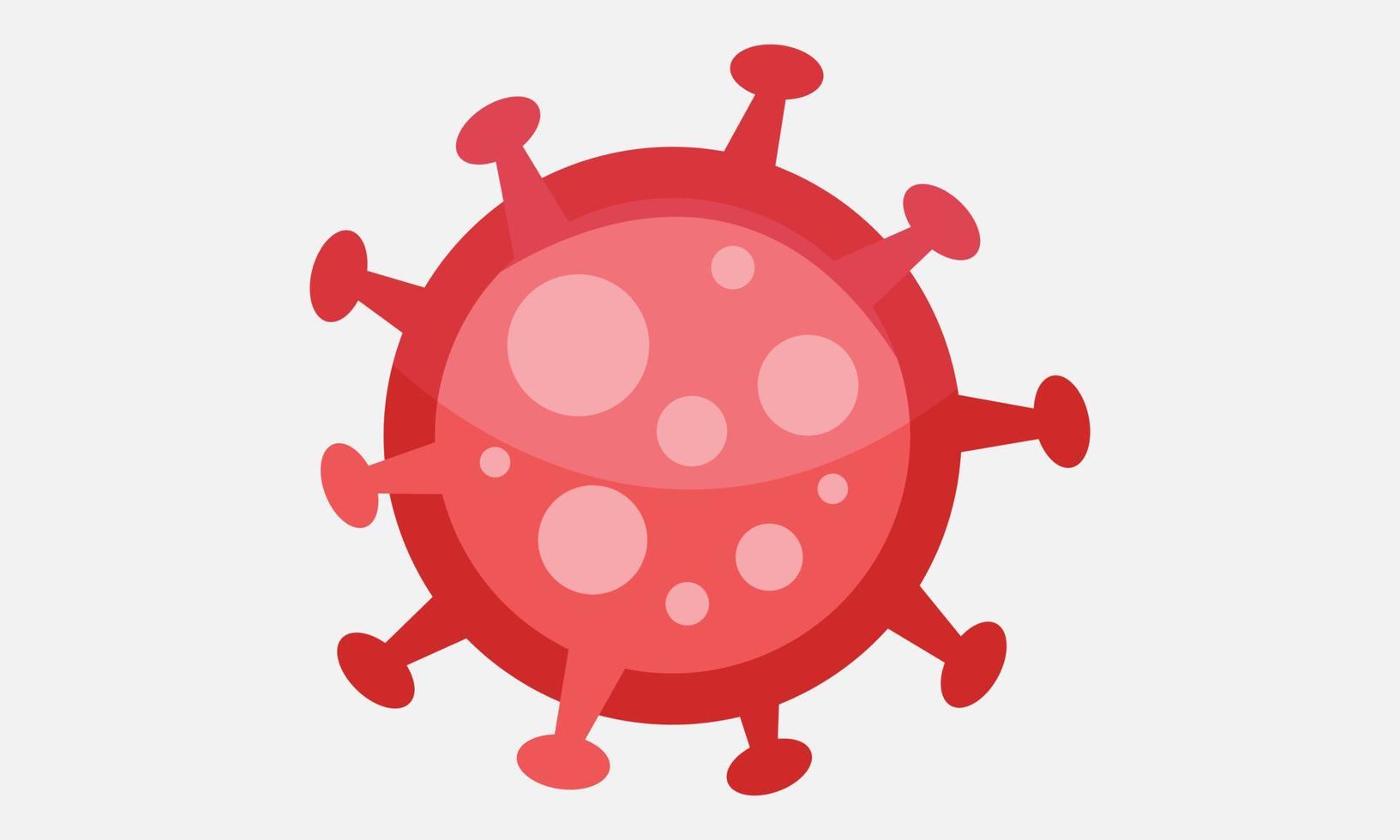virus corona vettoriale, icona covid-19, virus pandemico su sfondo bianco vettore