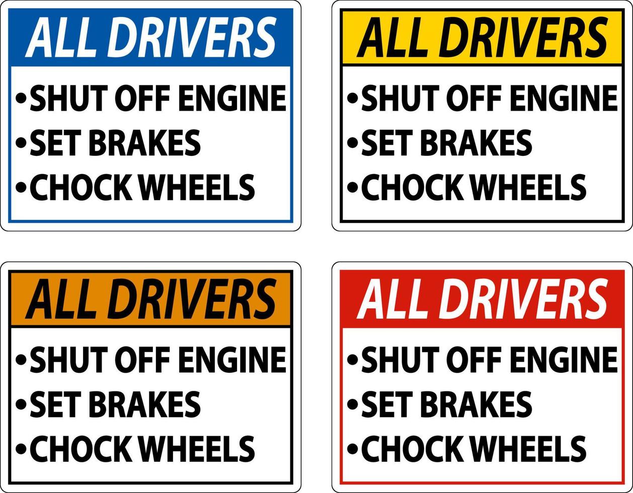 segno della lista di controllo di parcheggio del camionista su priorità bassa bianca vettore