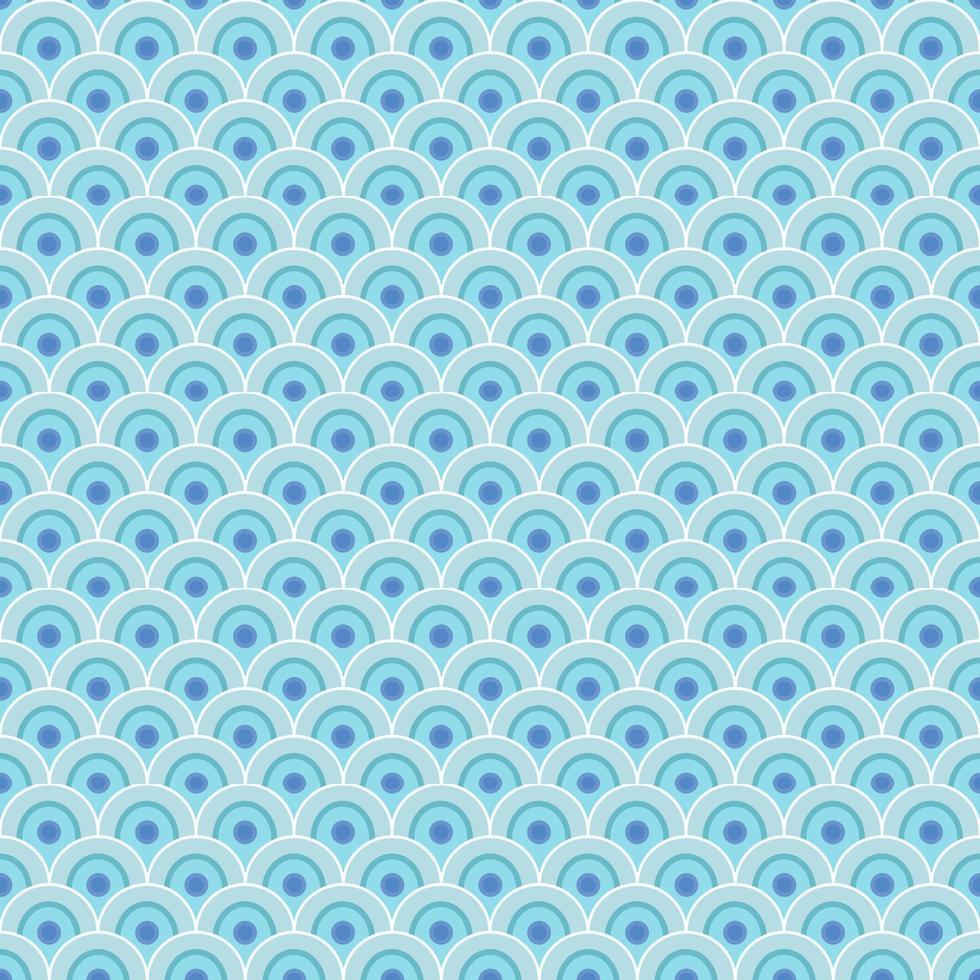 semplice sfondo geometrico senza cuciture in stile giapponese con tonalità di colore blu. vettore
