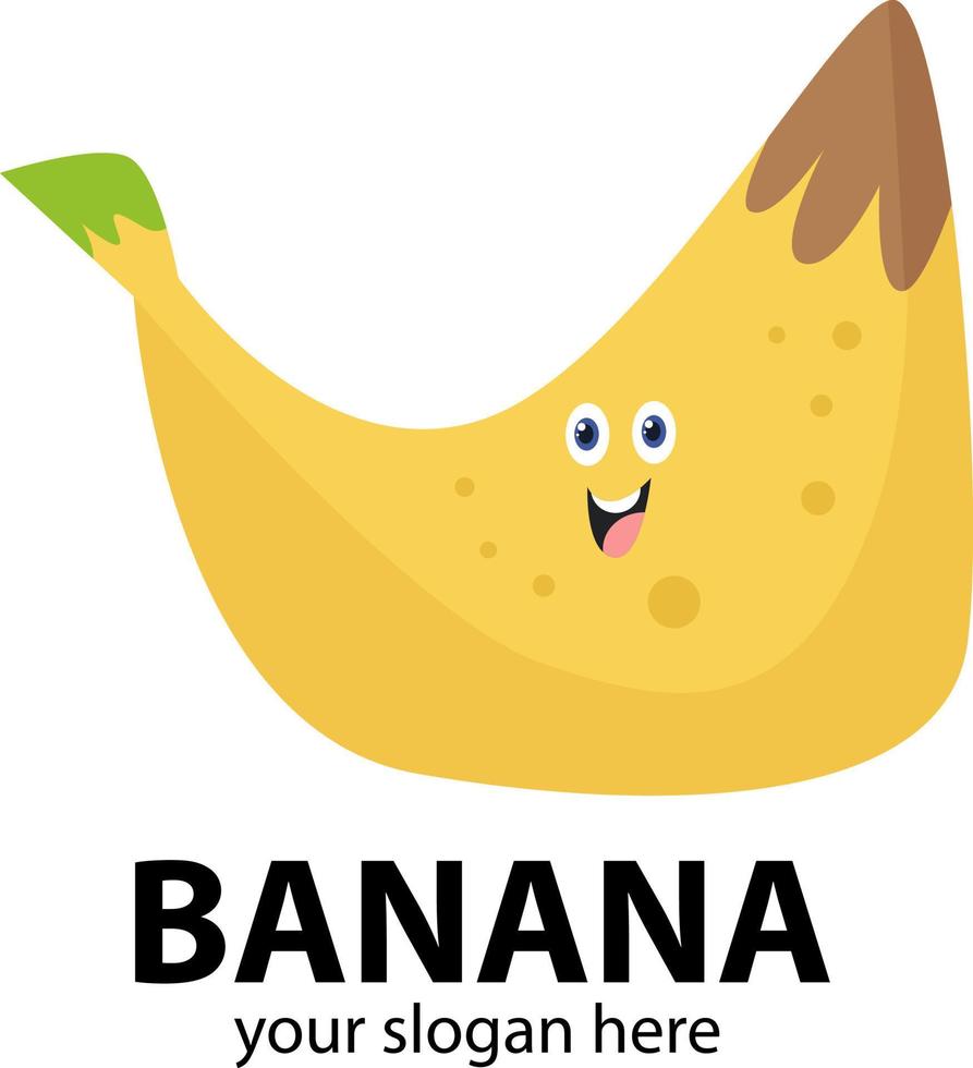 logo moderno di banana. illustrazione originale ed elegante. illustrazione vettoriale