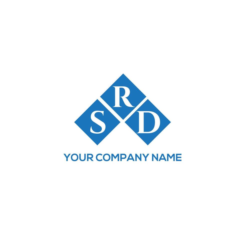 srd lettera logo design su sfondo bianco. srd creative iniziali lettera logo concept. disegno della lettera srd. vettore