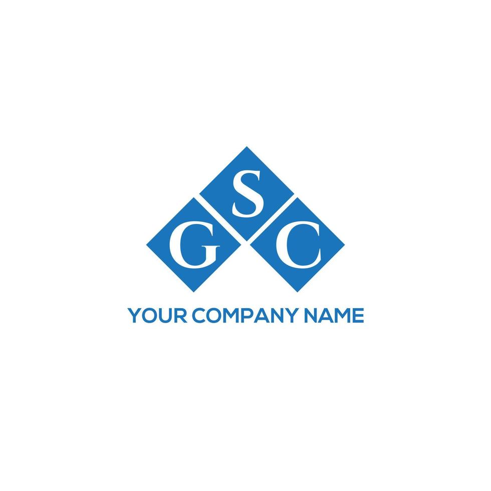 concetto di logo. gsc lettera design.gsc lettera logo design su sfondo bianco. gsc creative iniziali lettera logo concept. gsc lettera design.gsc lettera logo design su sfondo bianco. g vettore