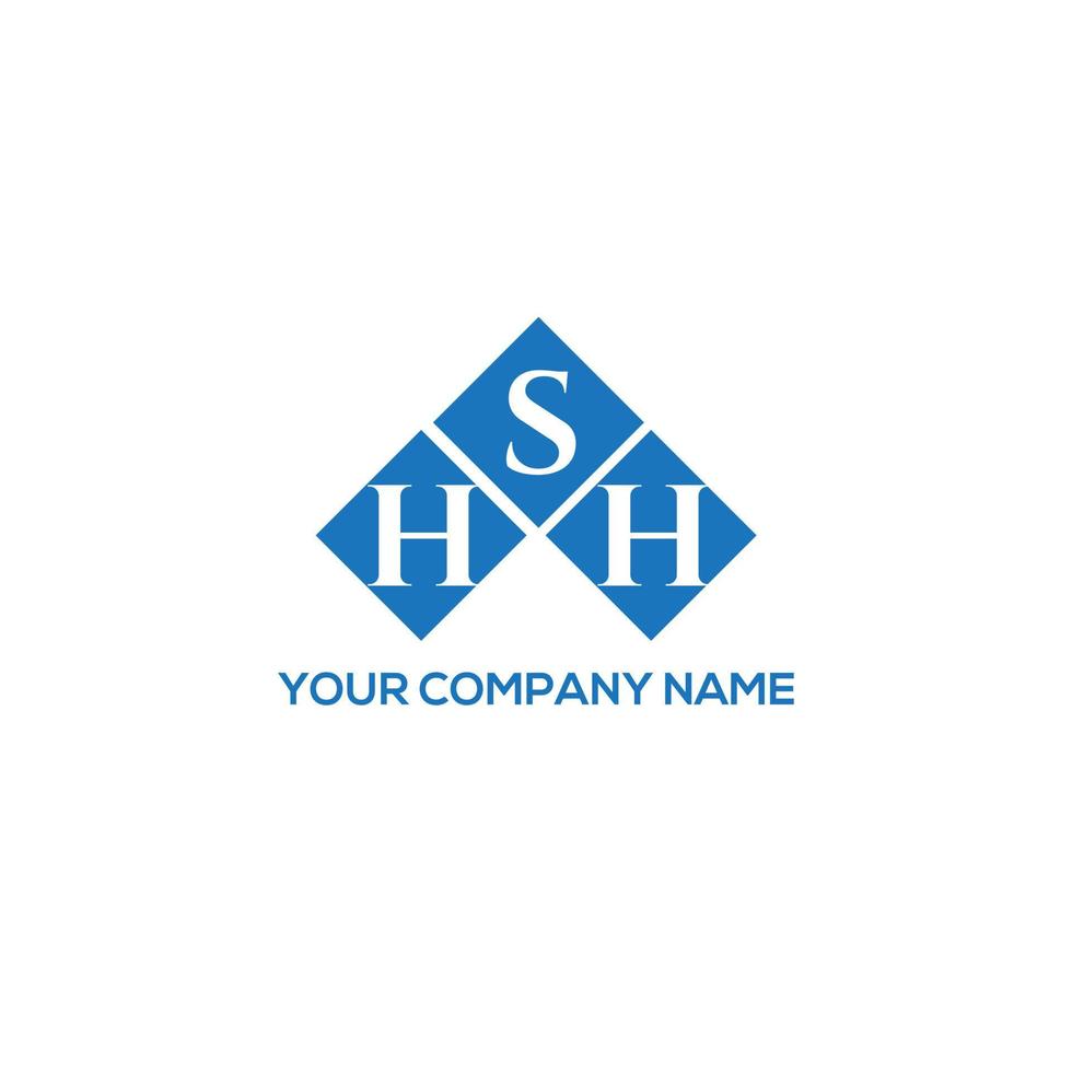 hsh lettera logo design su sfondo bianco. hsh creative iniziali lettera logo concept. hsh disegno della lettera. vettore