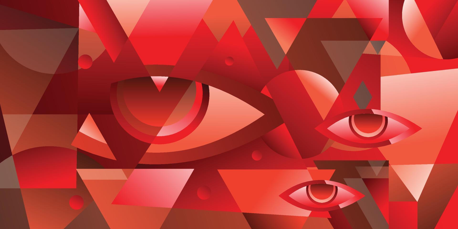 disegno vettoriale astratto rosso per banner copertina libro flayer e altri elementi grafici