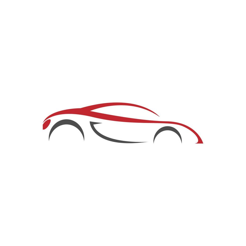 illustrazione del modello dell'icona del logo dell'auto sportiva vettore