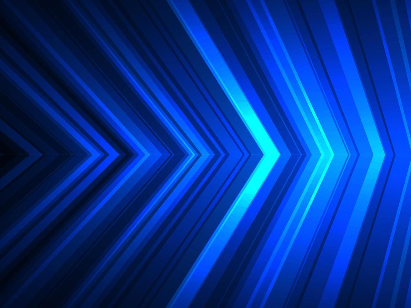freccia, luce blu sfondo tecnologia astratta per computer grafica sito web internet e tecnologia. vettore