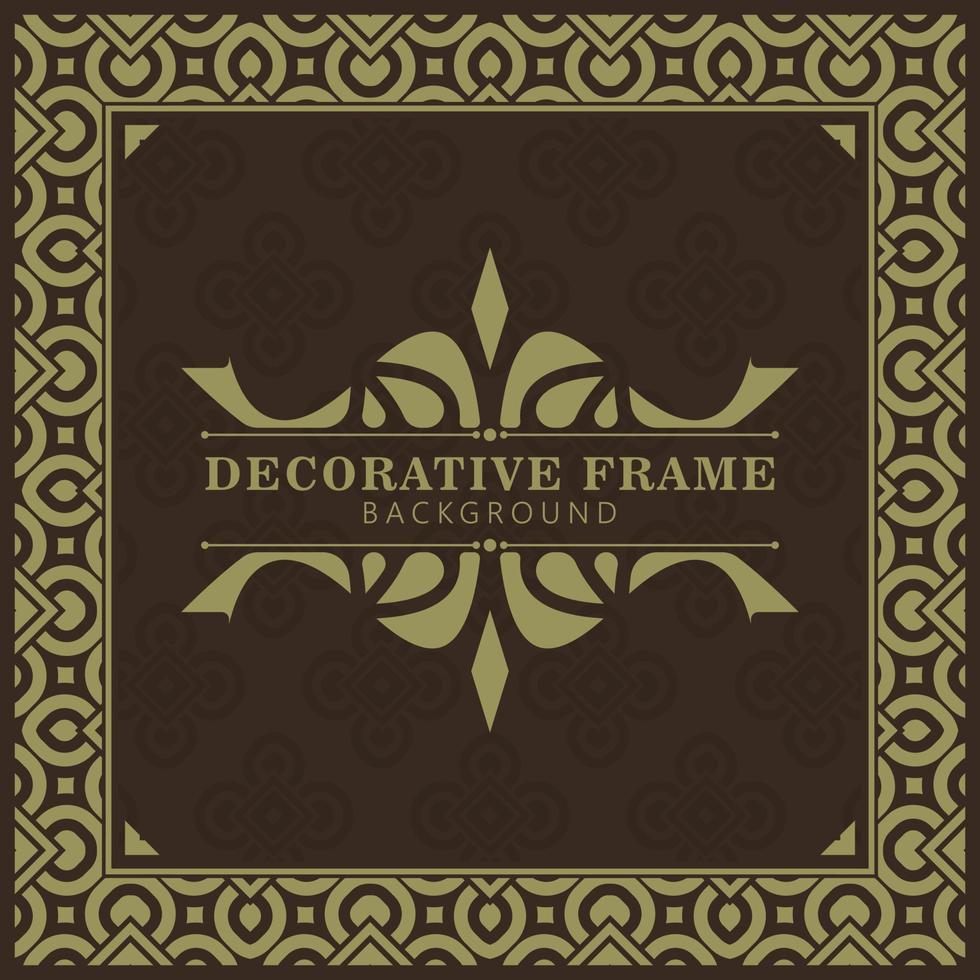 sfondo di design elegante cornice decorativa vettore