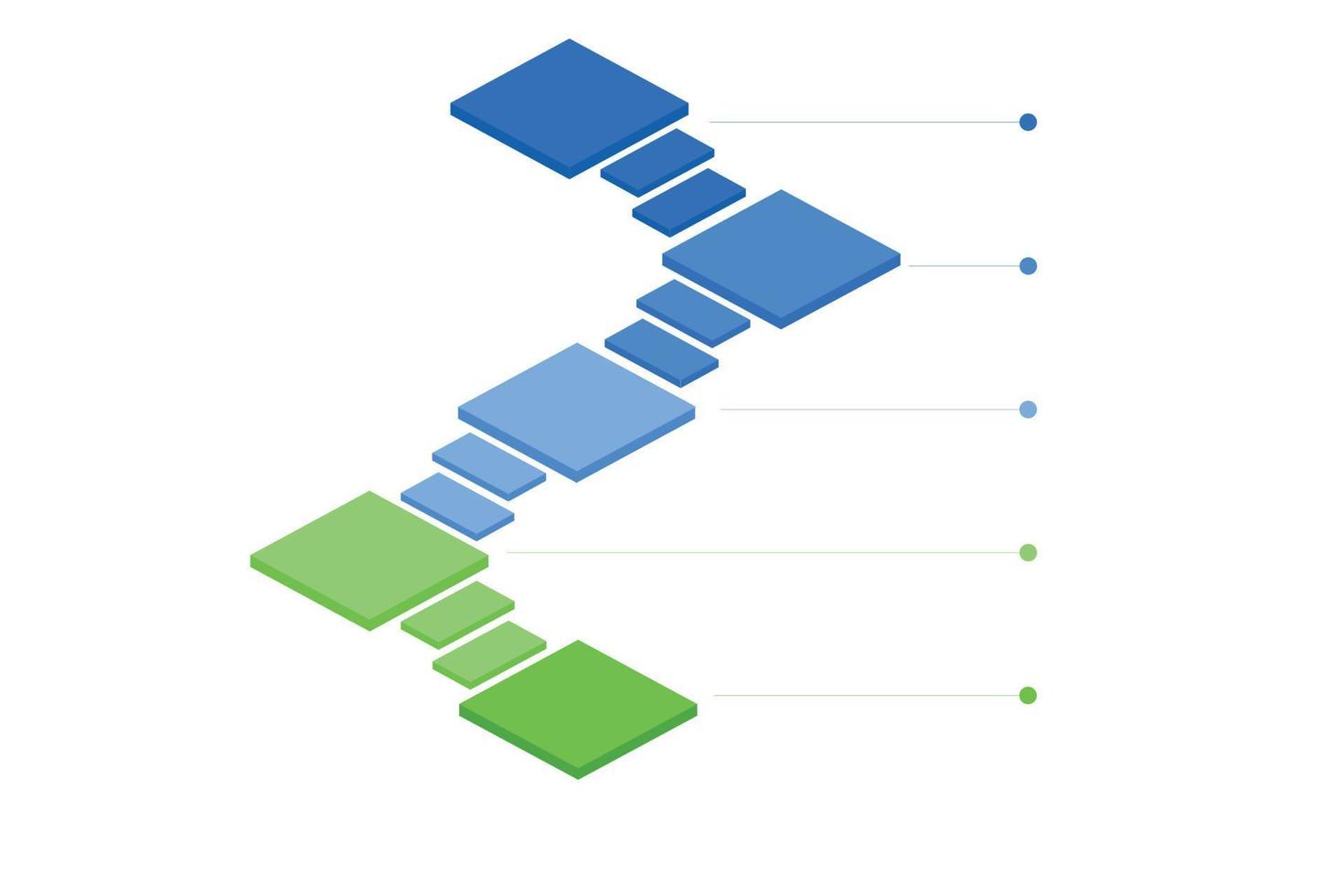 infografica passaggi. illustrazione della pianificazione di business, grafico e diagramma infografica vettore