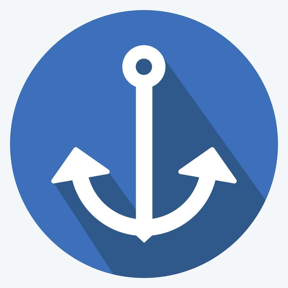 icona ancora 2. adatto per il simbolo del mare. vettore