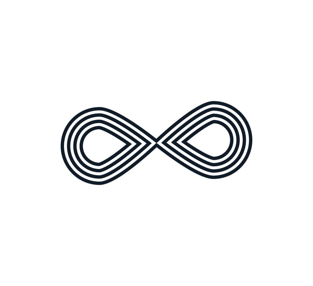 modello di progettazione logo vettoriale icona infinito