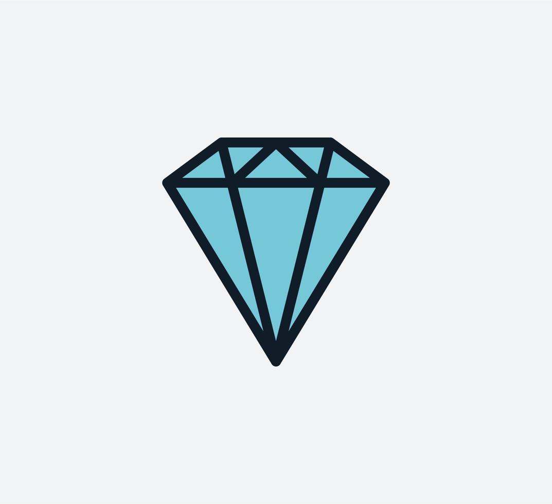 modello di progettazione logo vettoriale icona diamante